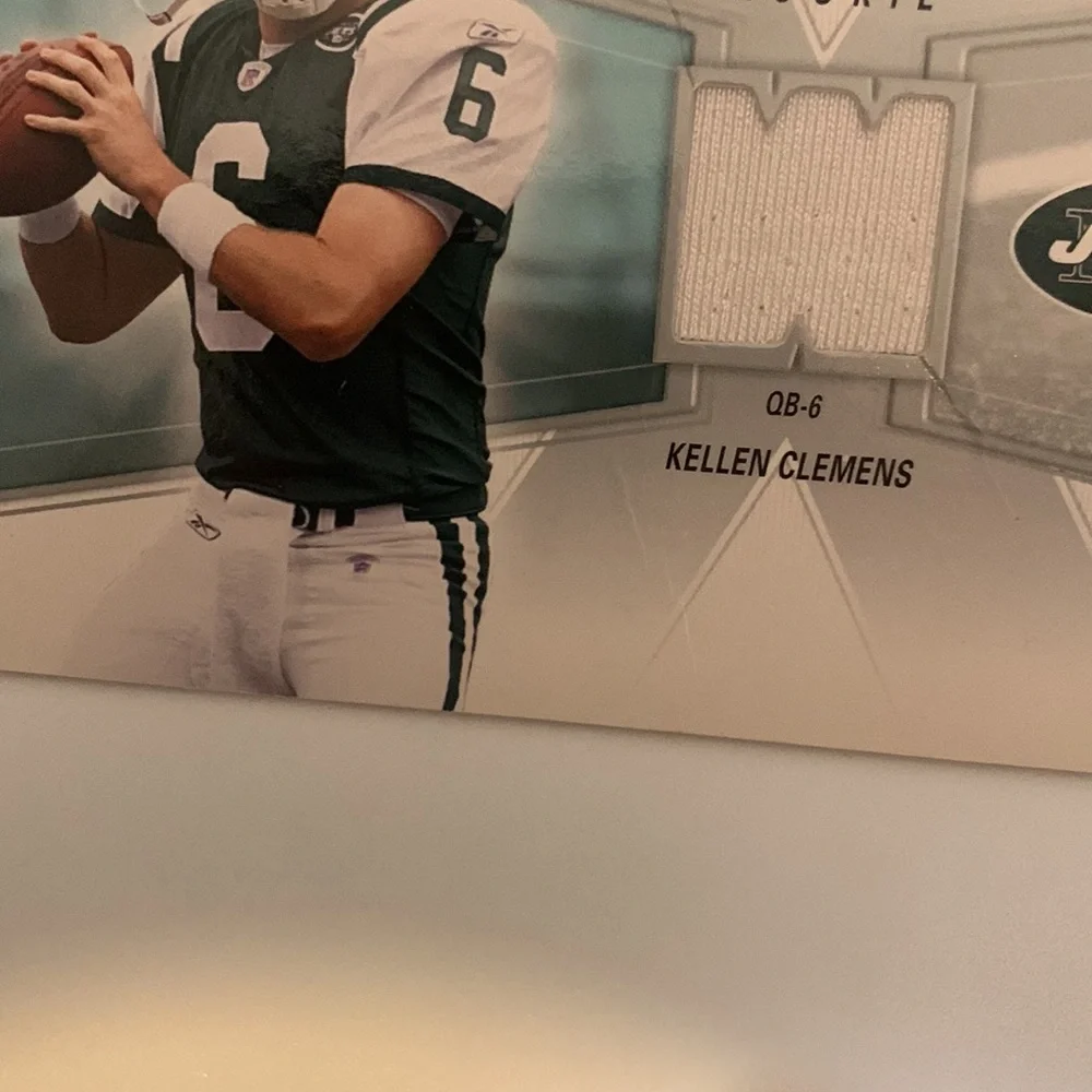 2006 Upper Deck Winning Materials Kellen Clemens Jersey NY Jets #WMR-KC (015)